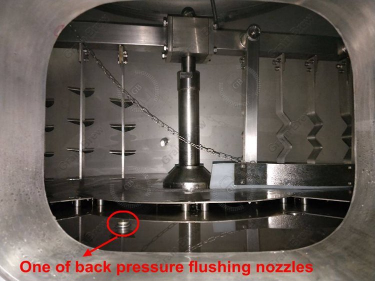 Back Pressure Flushing Device Under False Bottom of 600L 1000L 1200L 2000L Lauter Tun
